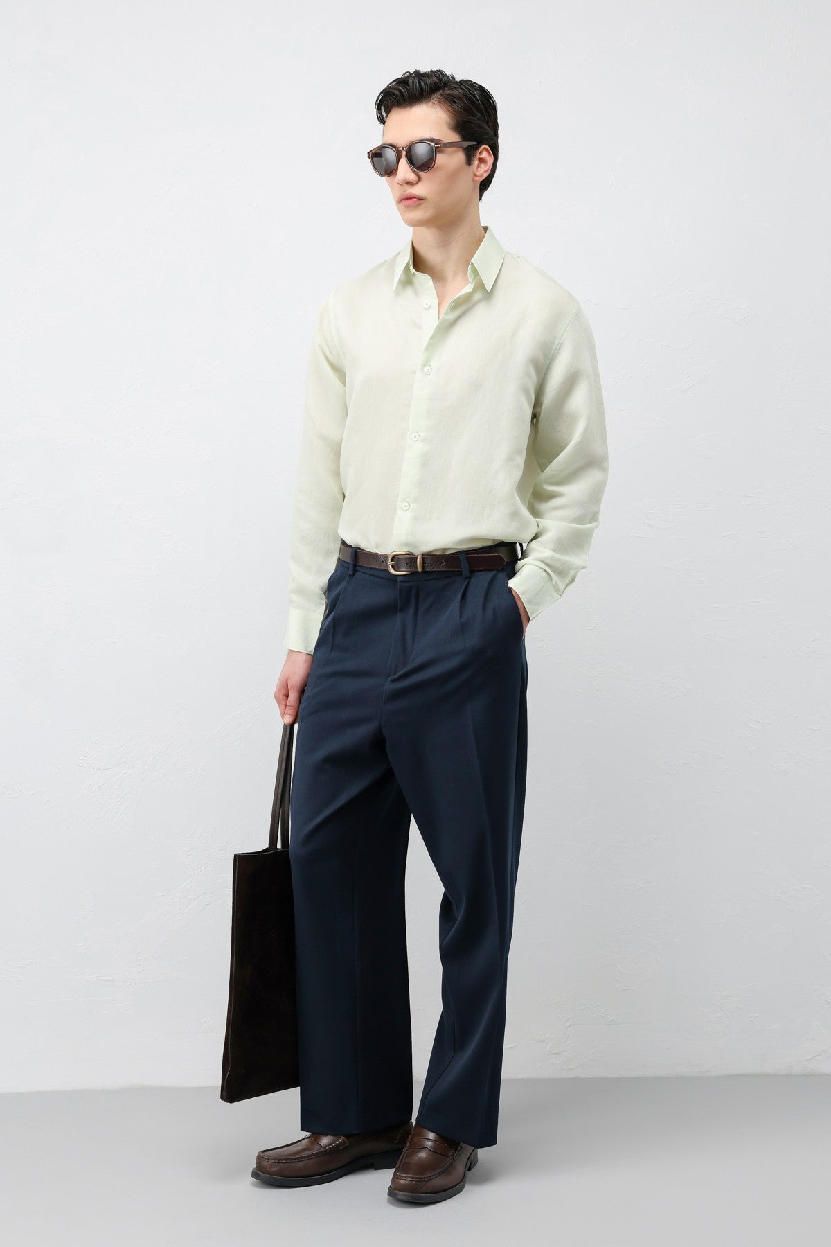 Men's Striped Shirt with Modal Blend