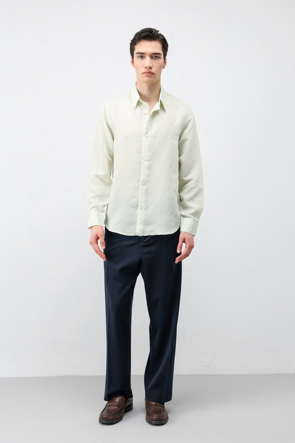 Men's Striped Shirt with Modal Blend