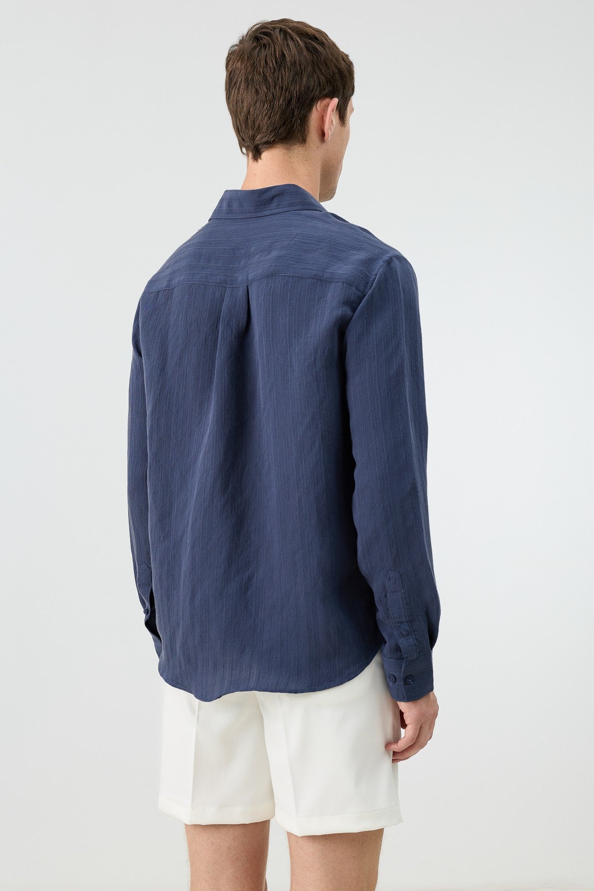 Men's Striped Shirt with Modal Blend