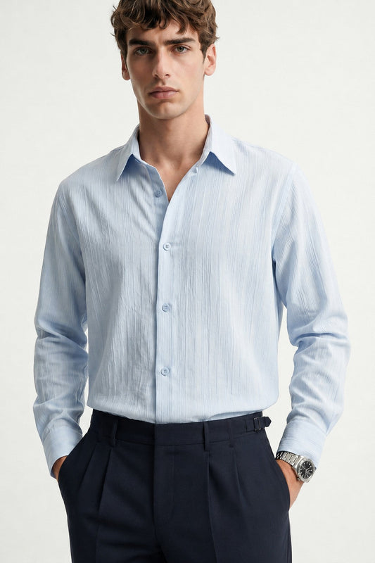 Men's Striped Shirt with Modal Blend