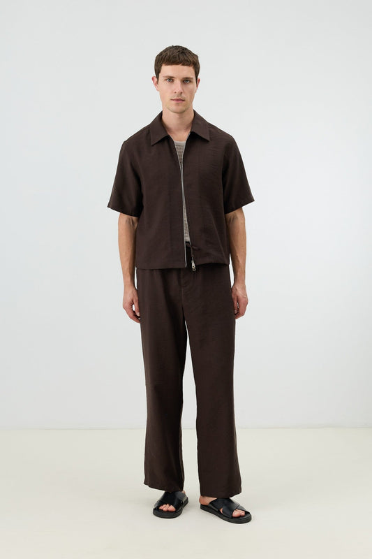 Antioch Men's Shirt with Zipper and Lyocell Blend