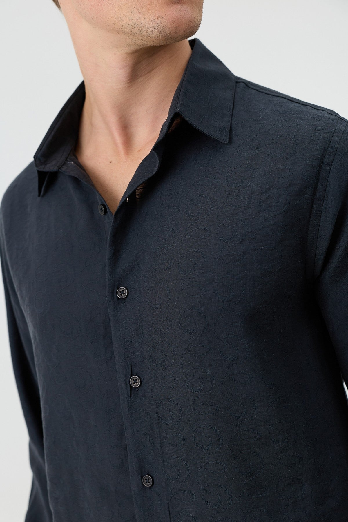 Antioch Men's Patterned Shirt with Modal Blend
