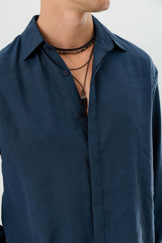 Men's Crop-Fit Shirt with Modal Blend
