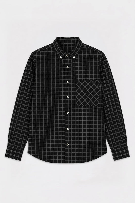 Boxy Fit Checkered Shirt