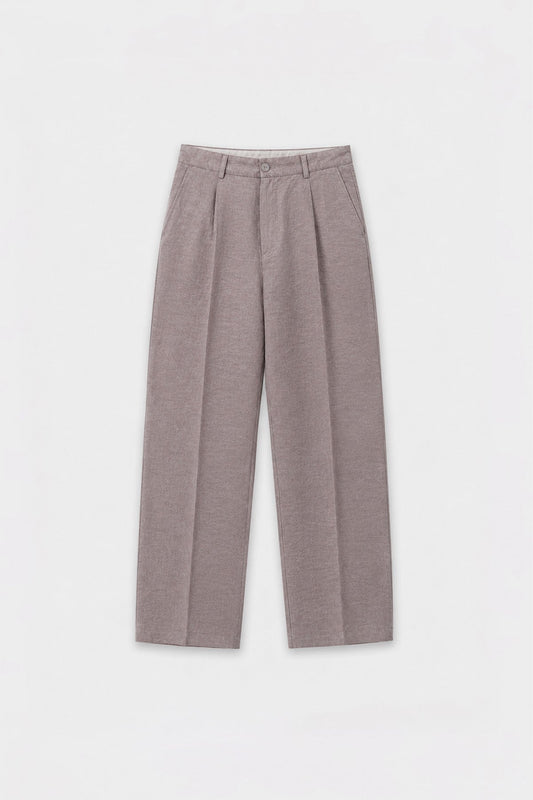 Lyocell Relaxed-Fit Pleated Men's Pants