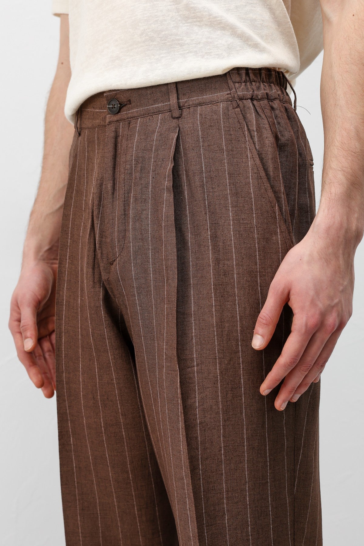Antioch Linen-Blend Striped Men's Pants