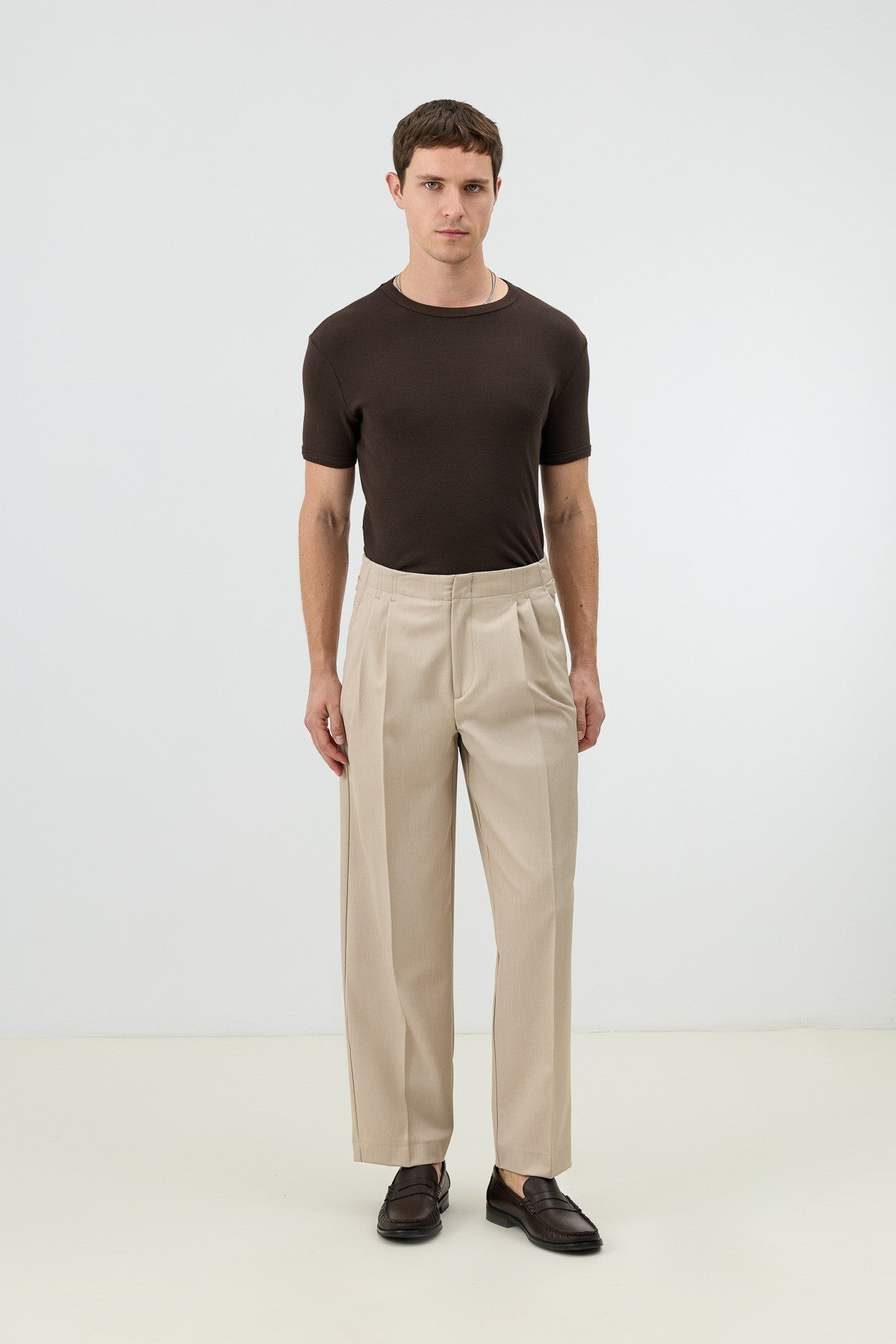 Antioch Men's Pants with Double-Pleated Cuff Detail