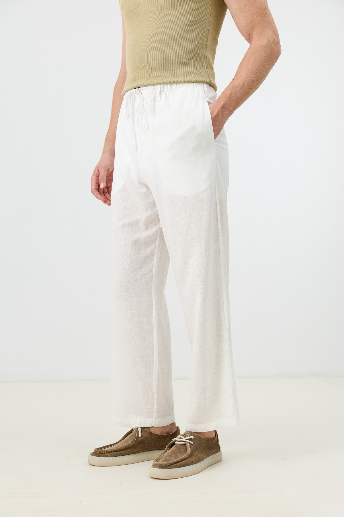 Antioch Linen-Blend Relaxed-Fit Men's Pants