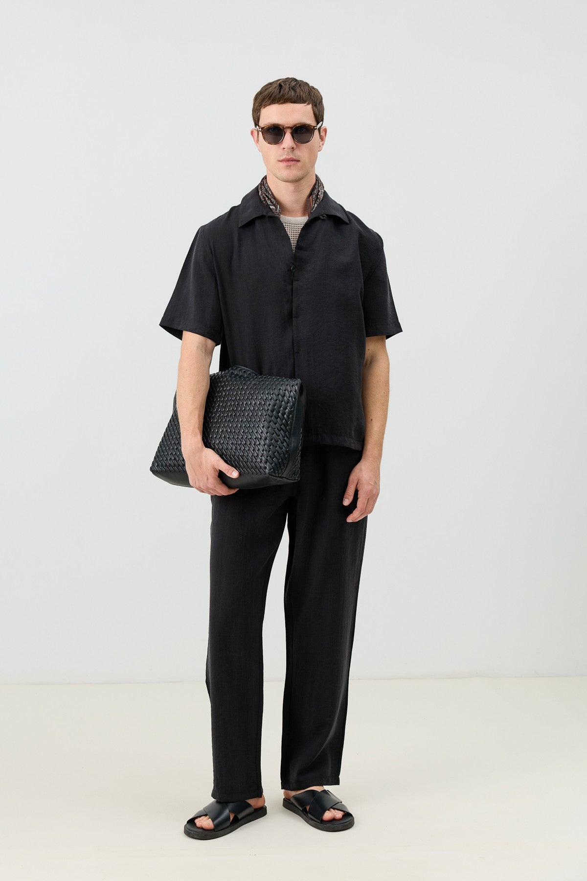 Men's Relaxed-Fit Pants with Lyocell Blend