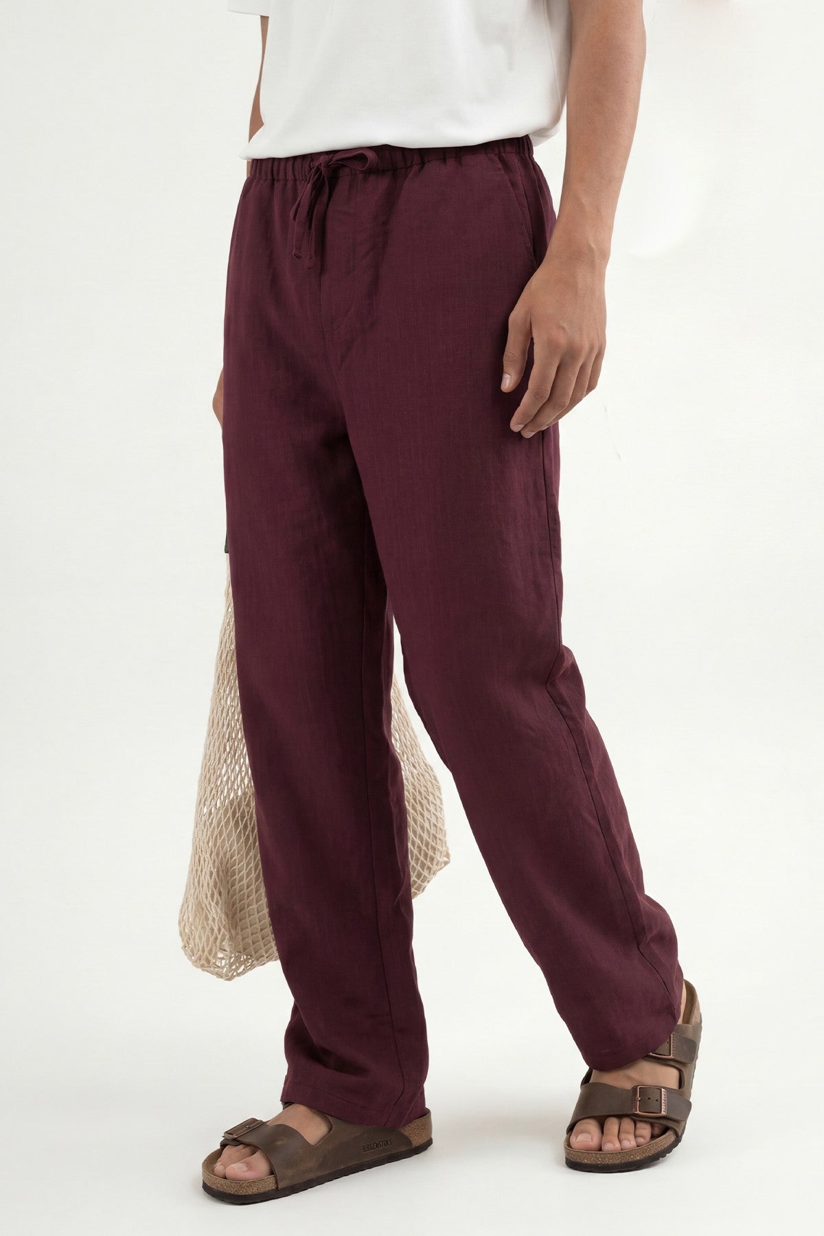 Men's Striped Pants with Modal Blend