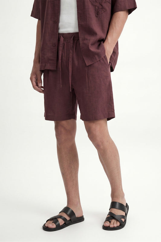 Antioch Linen-Blend Bermuda Shorts for Men