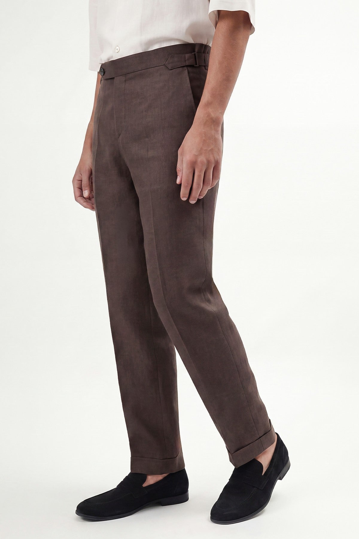 100% Linen Pants with Bow Detail
