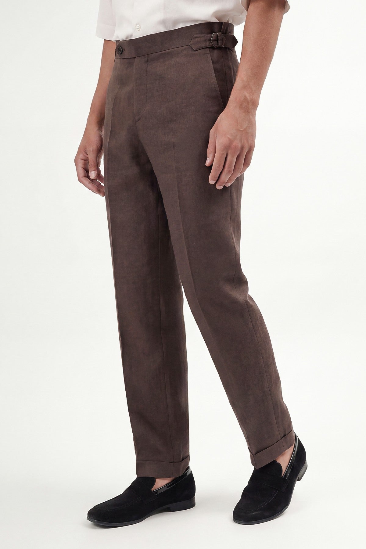 100% Linen Pants with Bow Detail