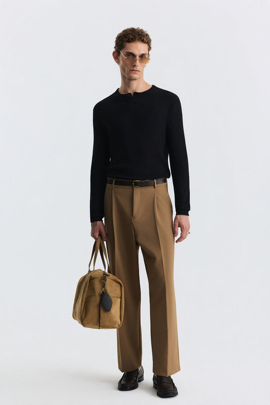 Relaxed Pleated Pants