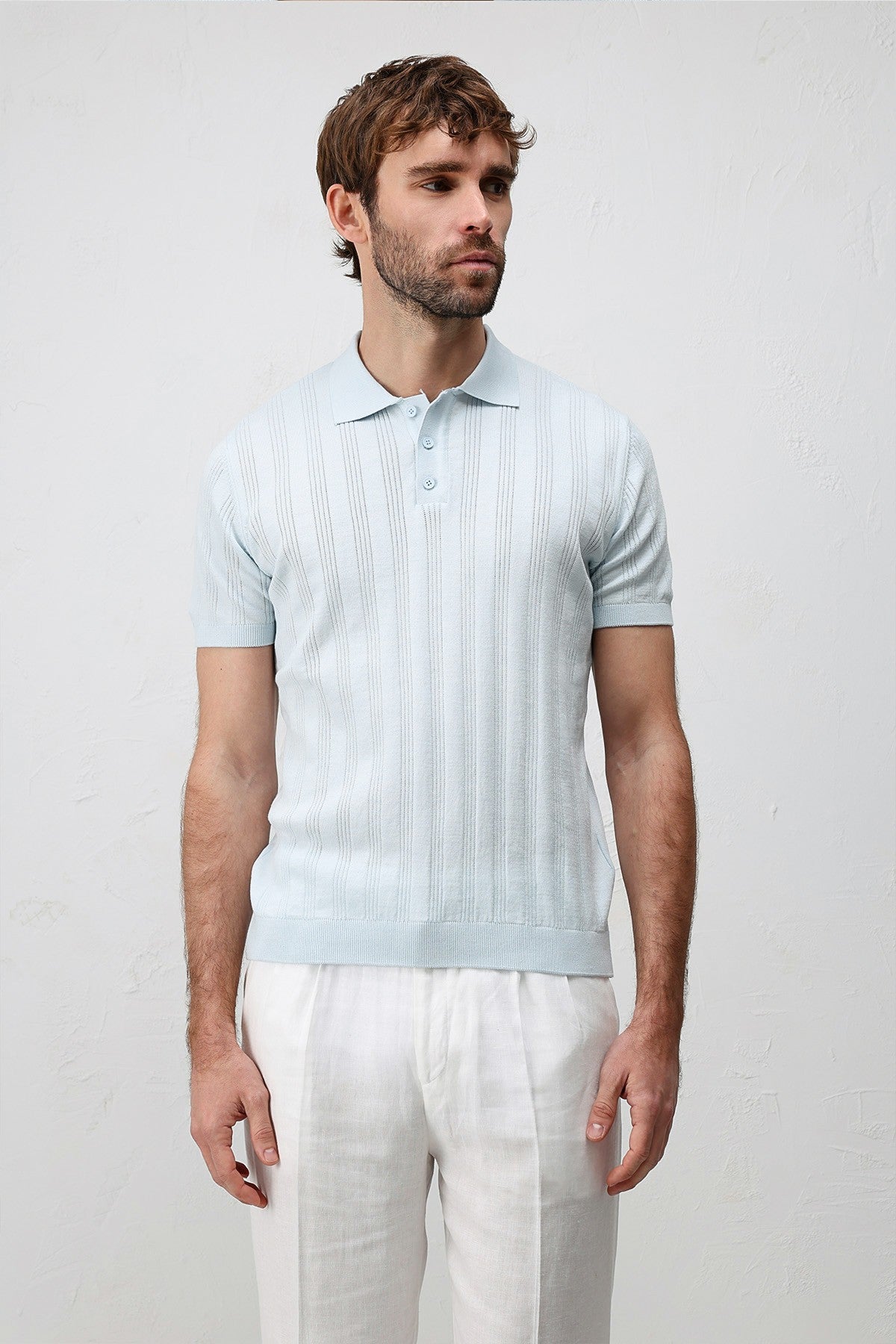Antioch Textured Knit Men's Polo T-Shirt