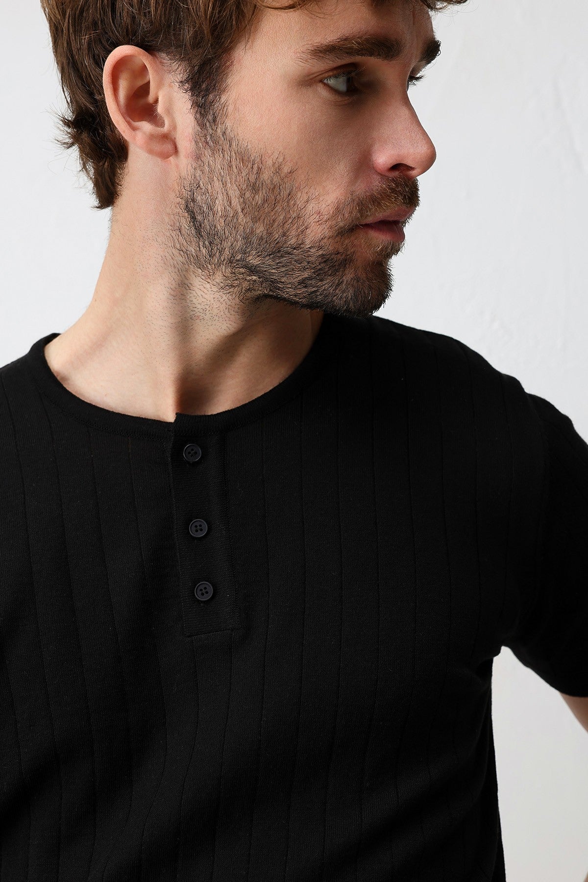 Textured Men's Knit T-Shirt