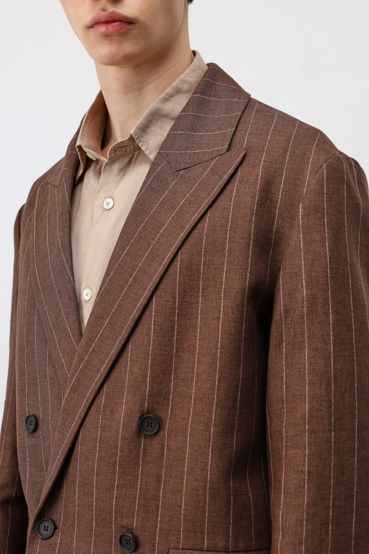 Antioch Linen-Blend Striped Men's Blazer Jacket