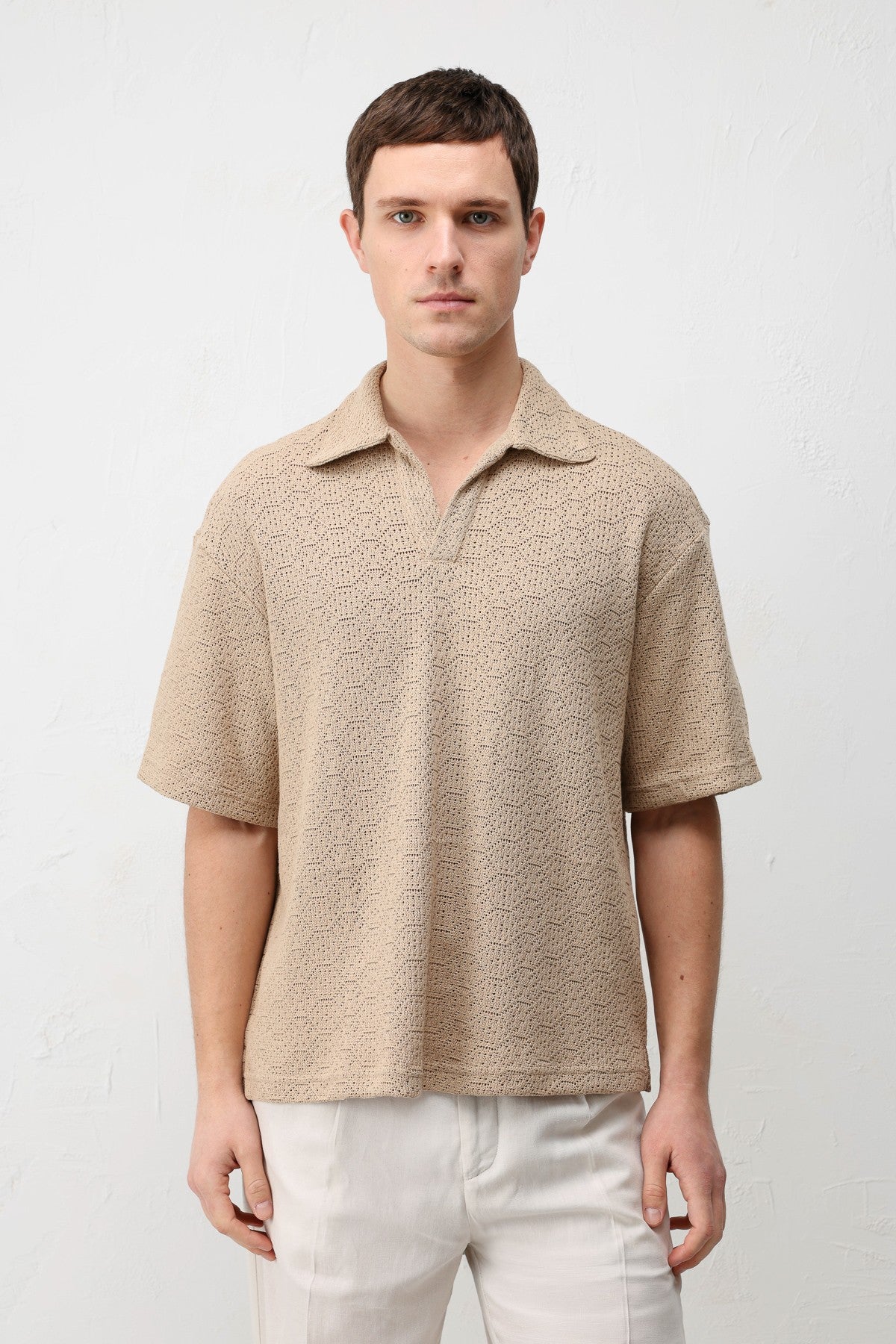 Men's Knit-Textured T-Shirt
