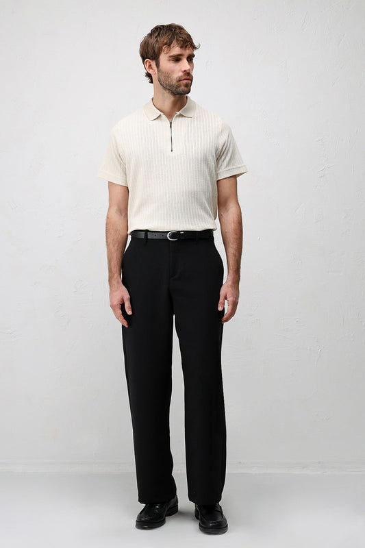 Antioch Textured Knit Polo Neck Men's T-Shirt