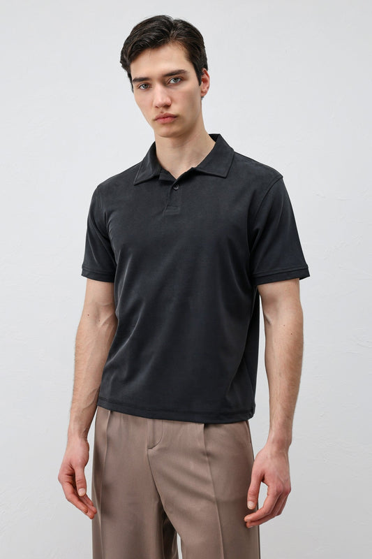 Antioch Lyocell-Blend Polo Neck Men's T-Shirt