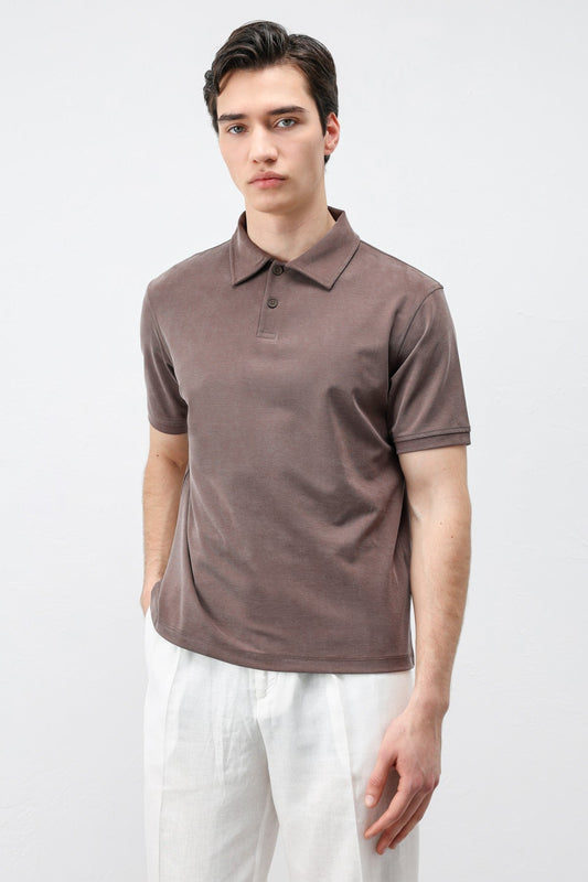 Antioch Lyocell-Blend Polo Neck Men's T-Shirt