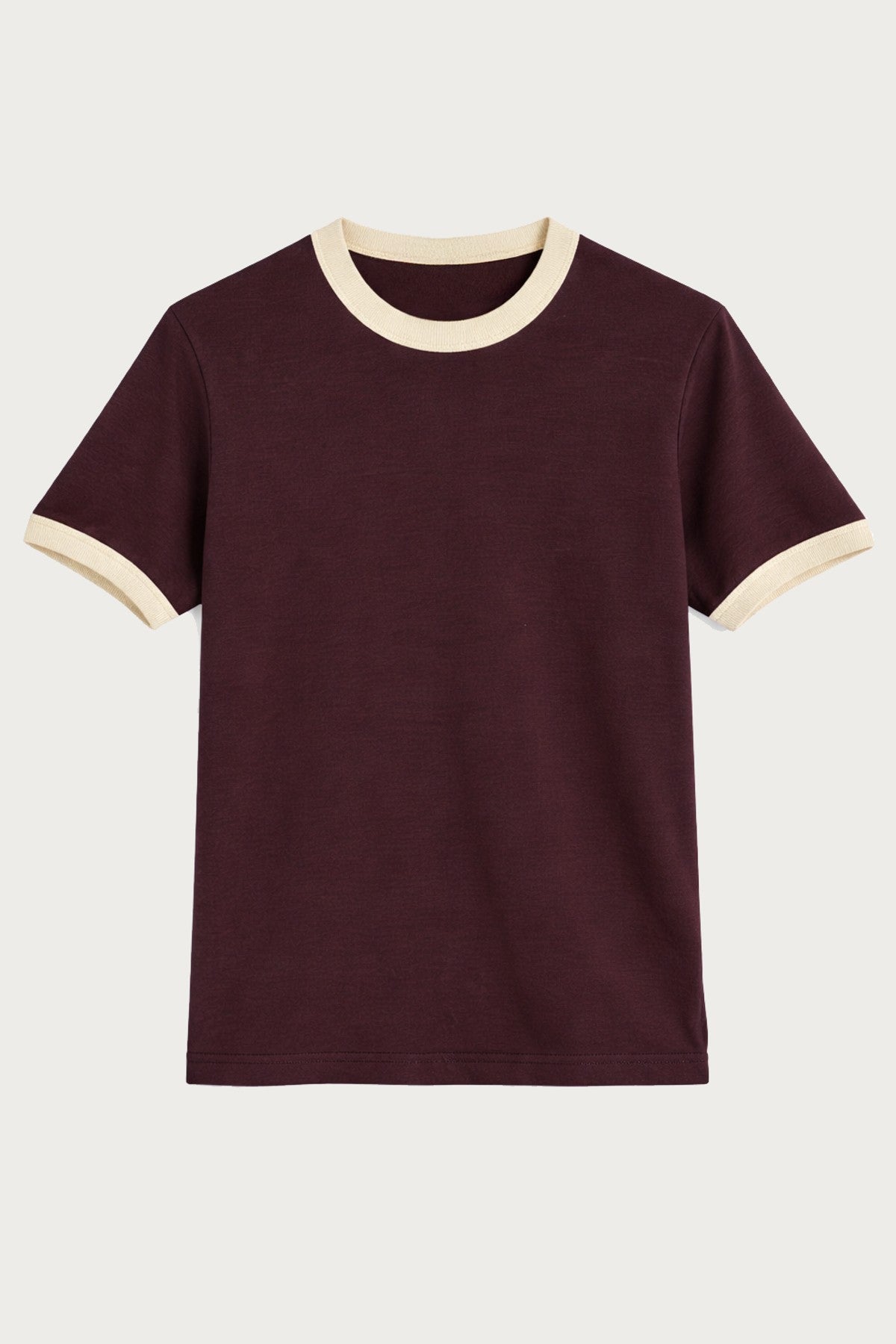 Men's T-Shirt with Contrast Collar