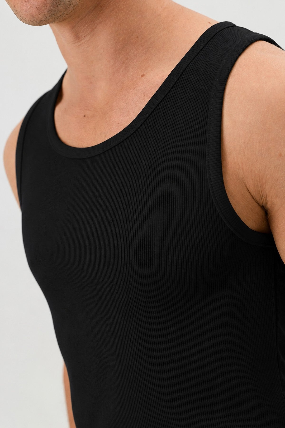 Men's Basic Ribbed Tank Top