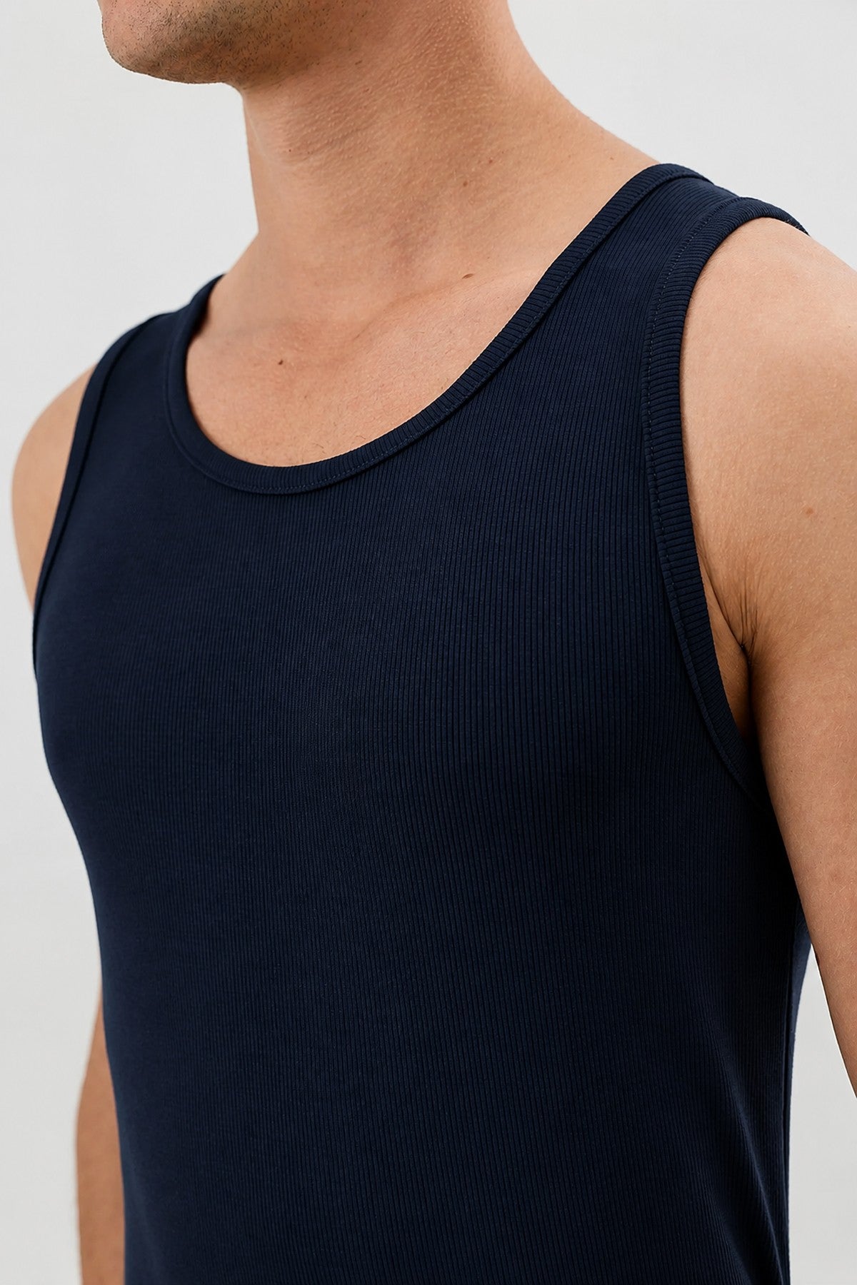 Men's Basic Ribbed Tank Top