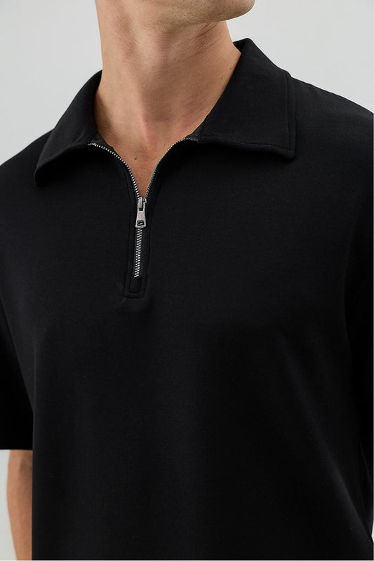 Basic Polo-Neck T-Shirt