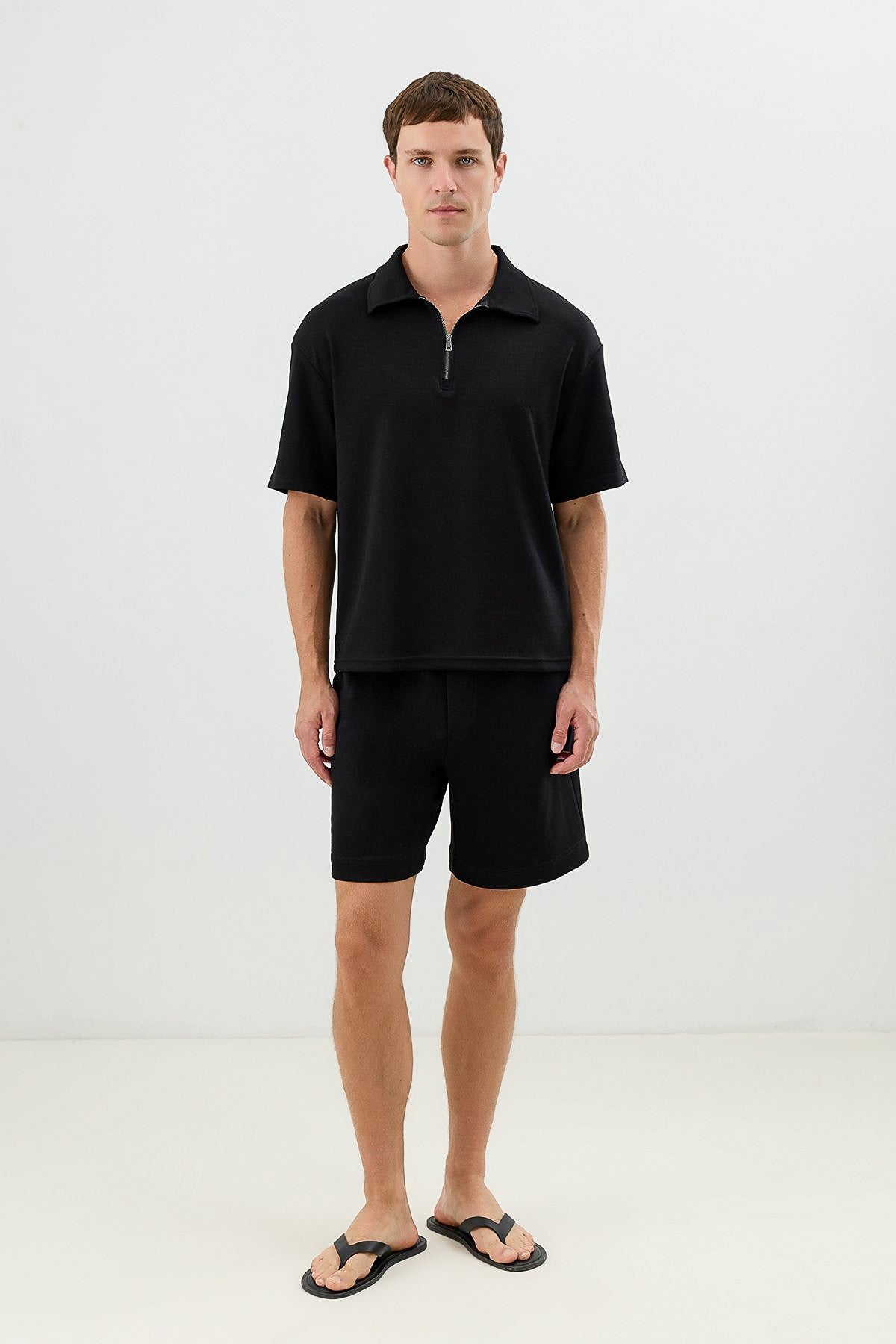 Basic Polo-Neck T-Shirt