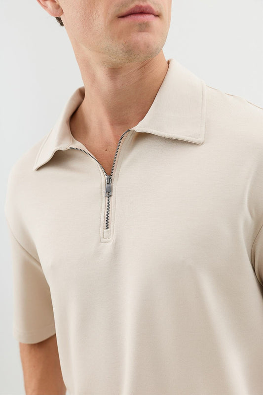 Basic Polo-Neck T-Shirt