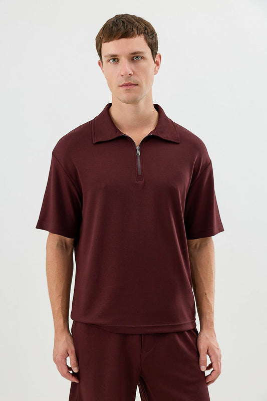 Basic Polo-Neck T-Shirt