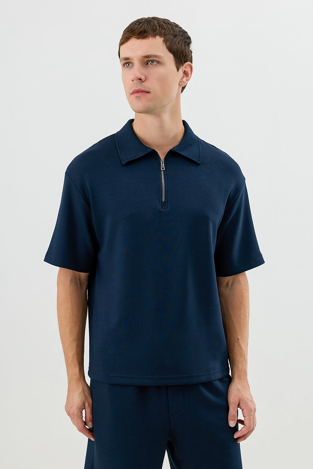 Basic Polo-Neck T-Shirt