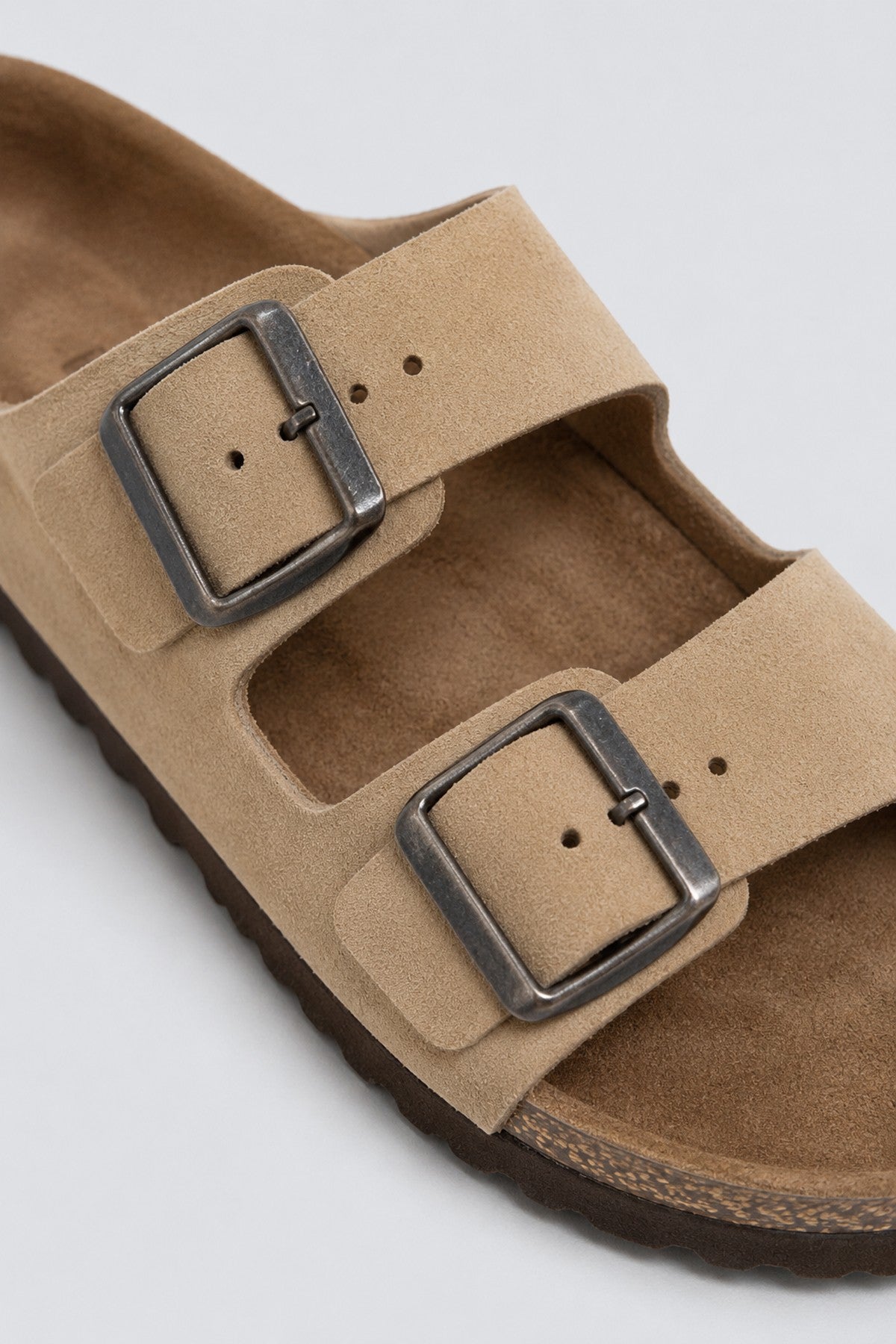 Men's Double-Strap Leather Sandals