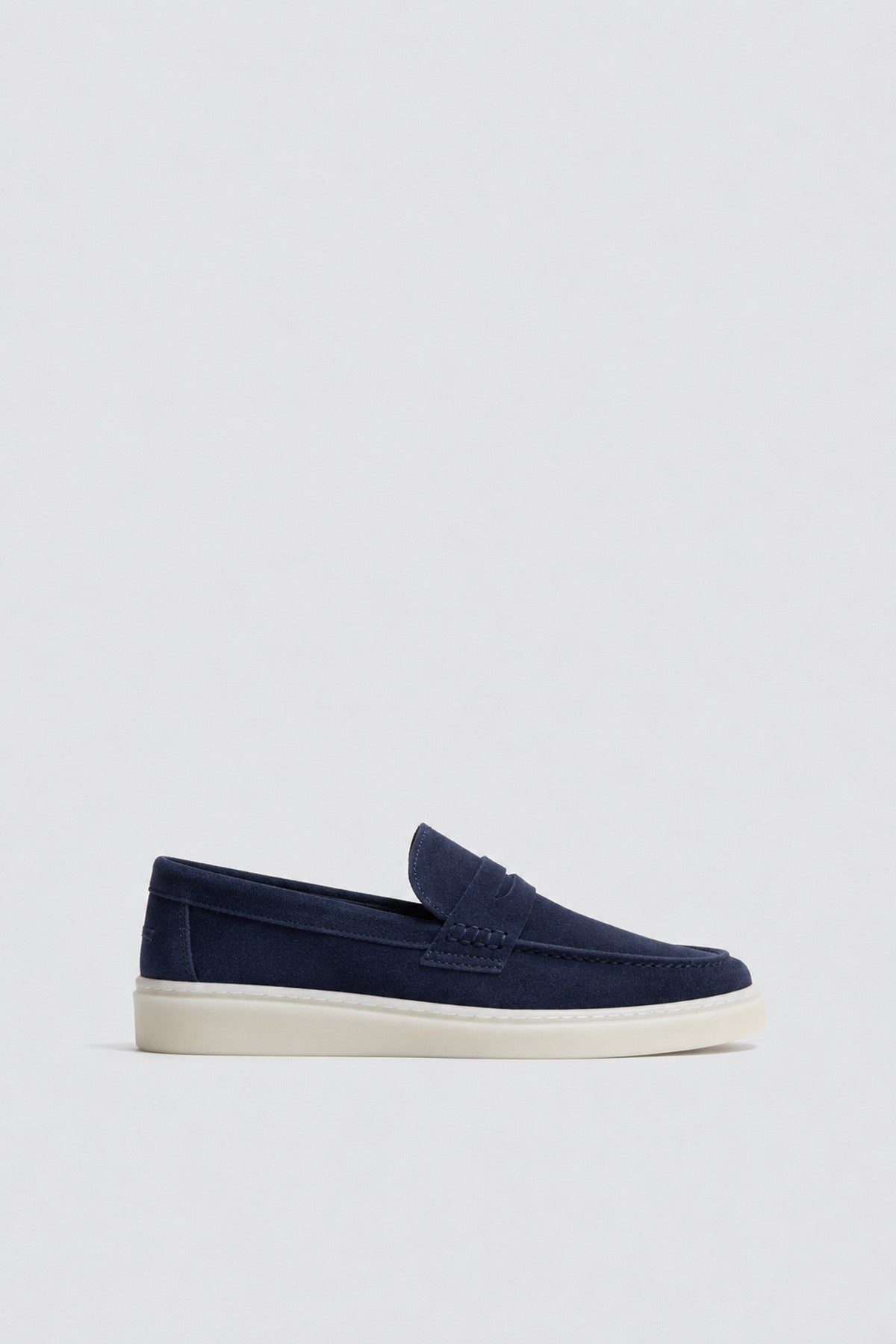 Thick-Soled 100% Suede Loafer