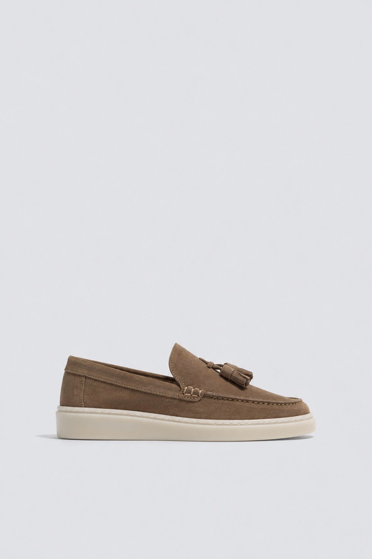 100% Suede Loafer with Tassels