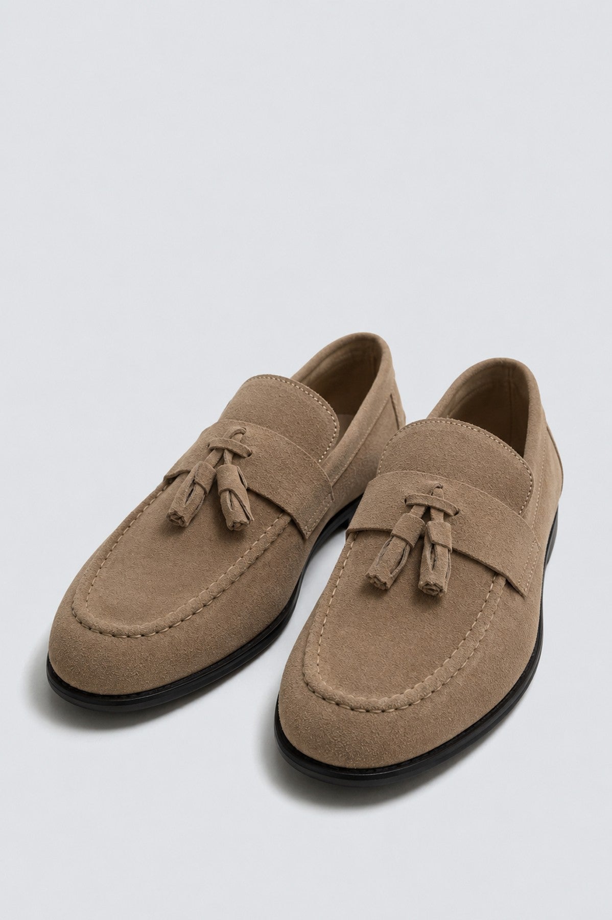 100% Suede Shoes with Tassels