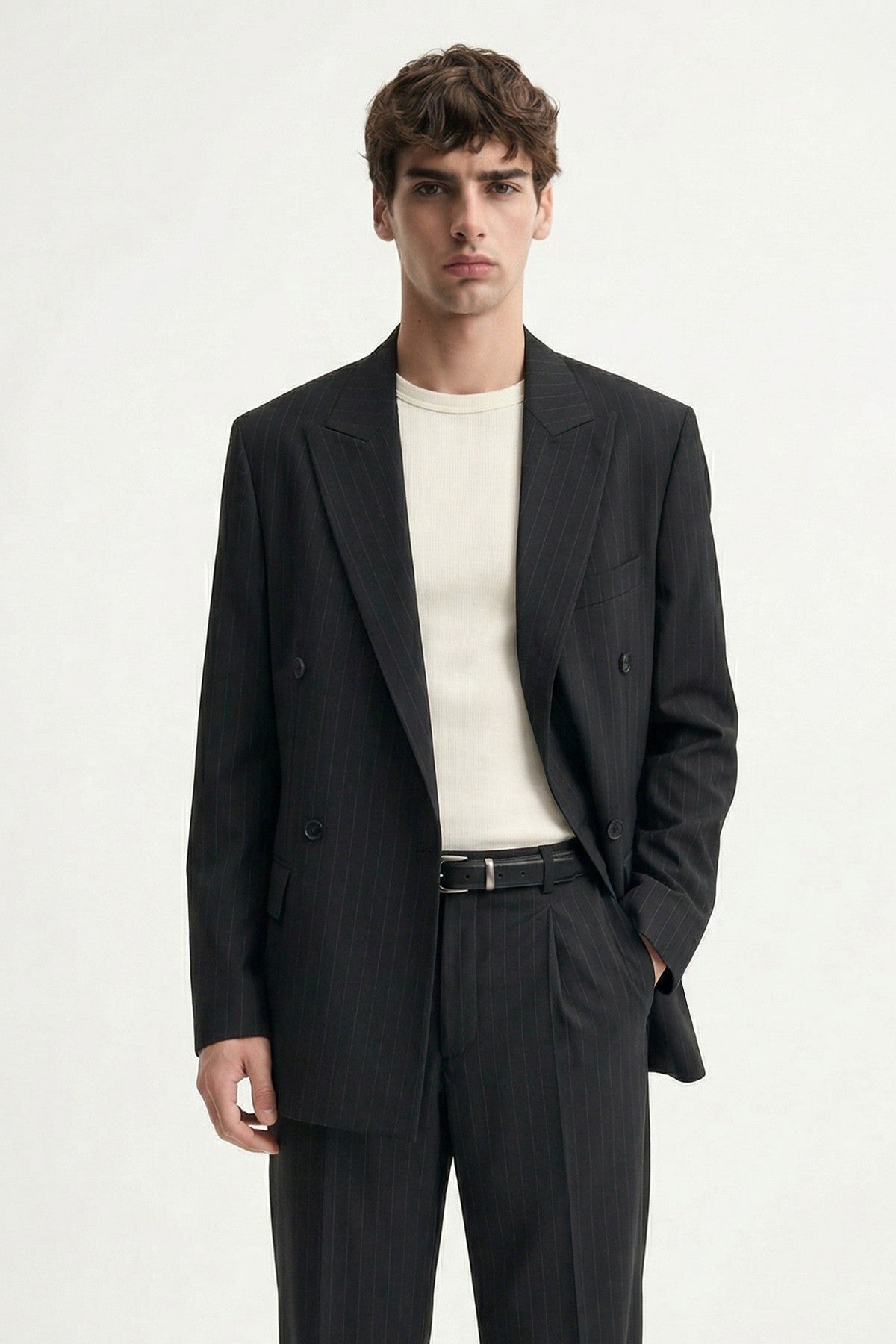 Antioch Cross-Striped Men's Suit