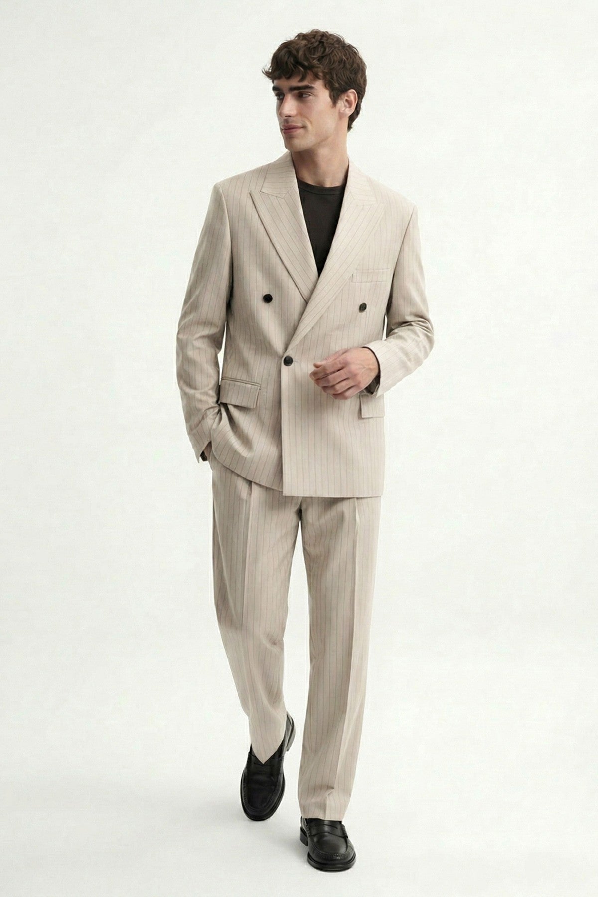 Antioch Cross-Striped Men's Suit