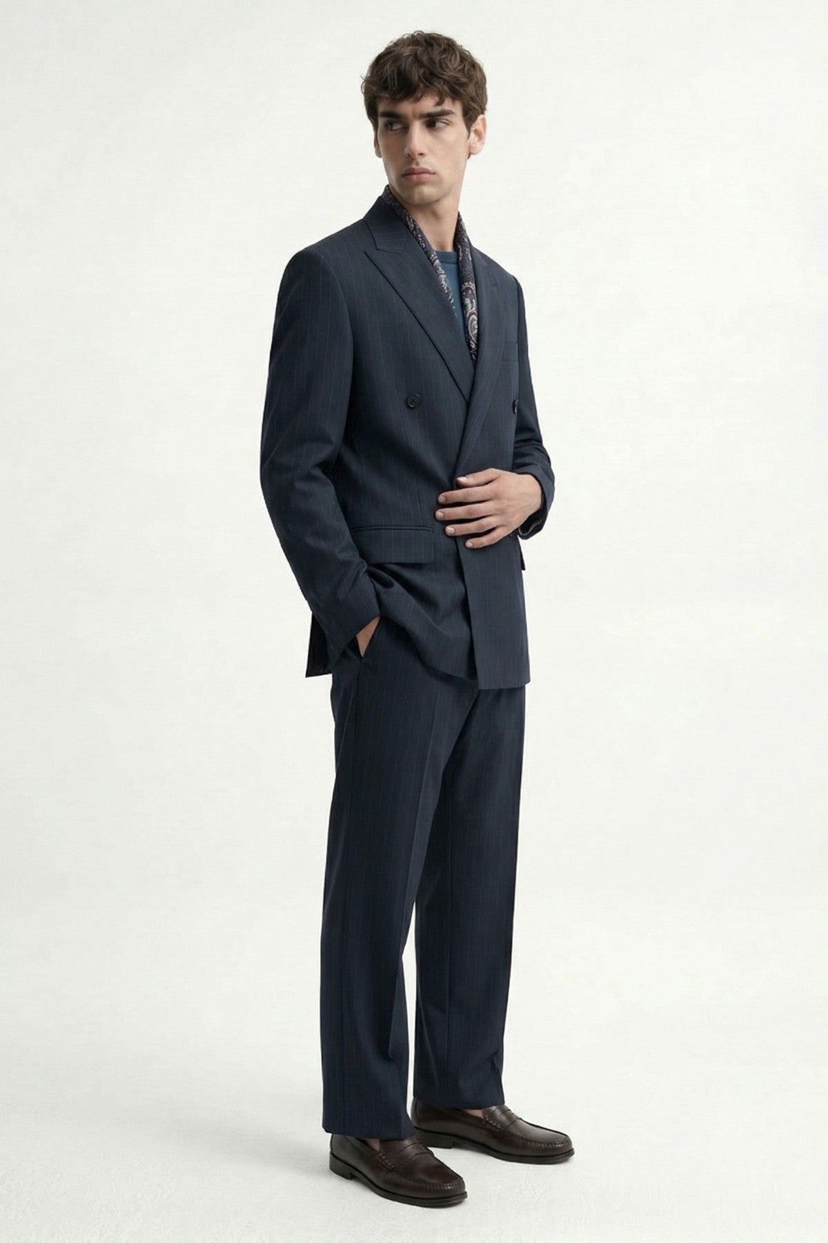 Antioch Cross-Striped Men's Suit