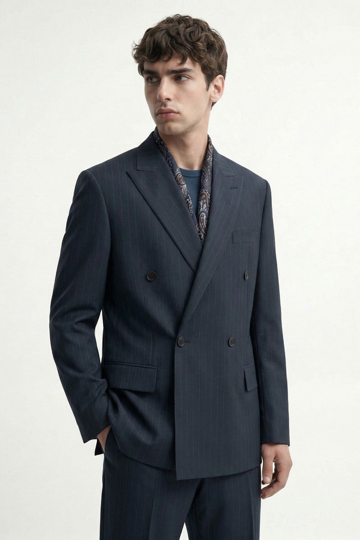 Antioch Cross-Striped Men's Suit