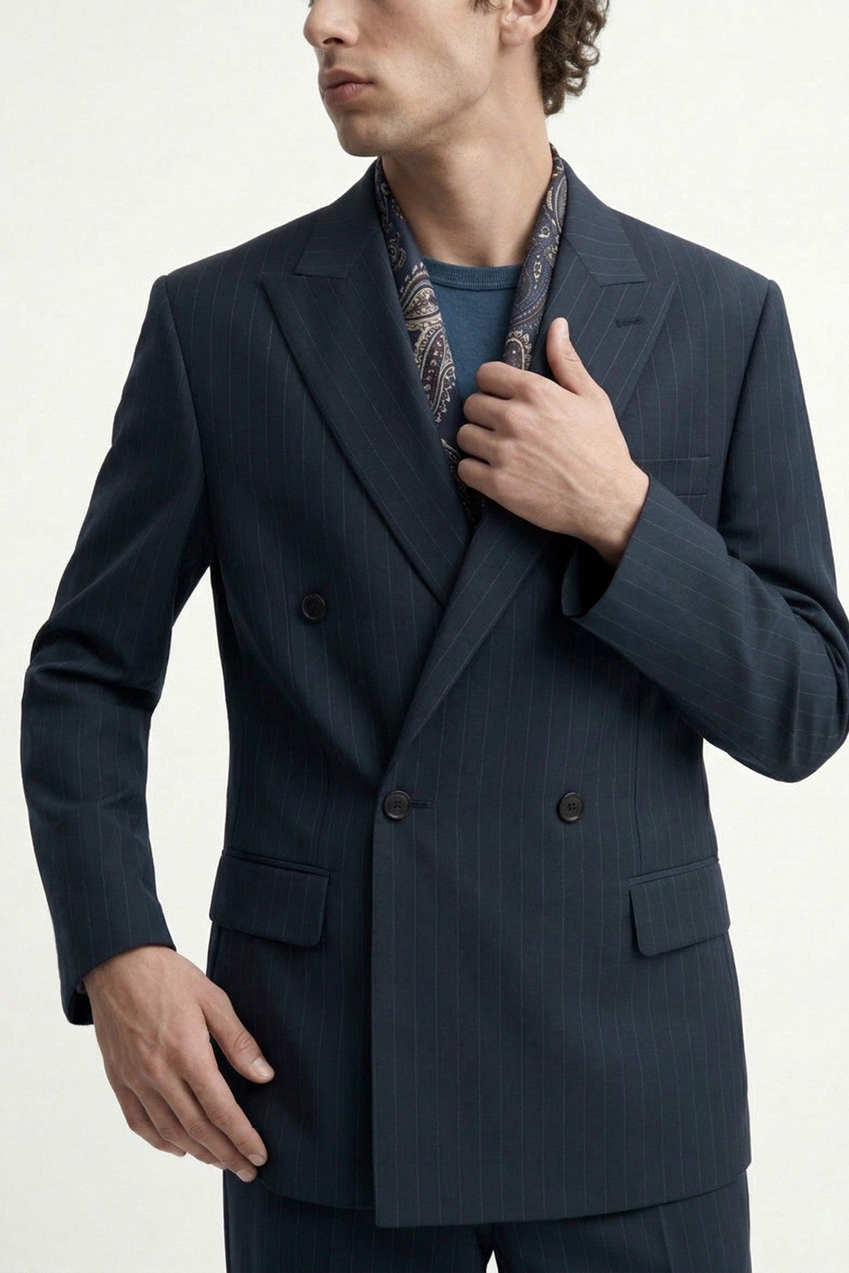 Antioch Cross-Striped Men's Suit