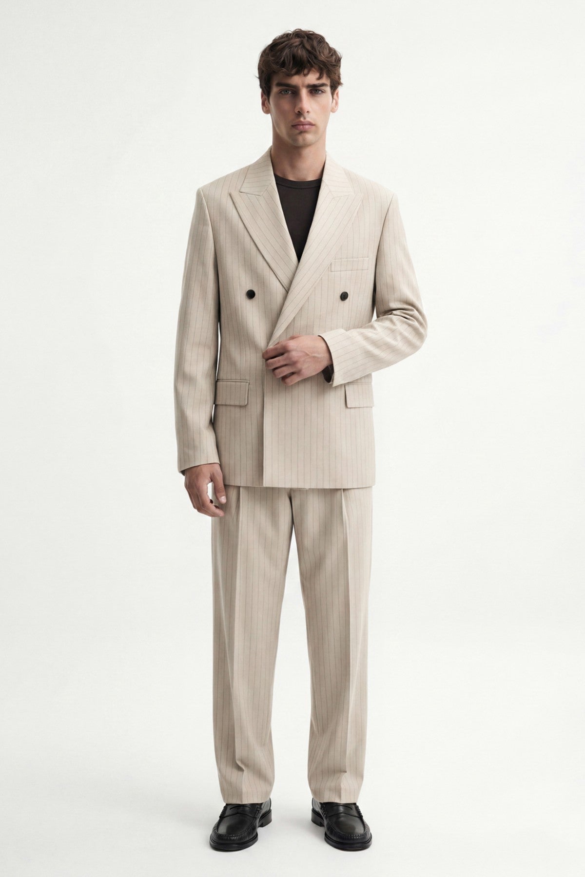 Antioch Cross-Striped Men's Suit