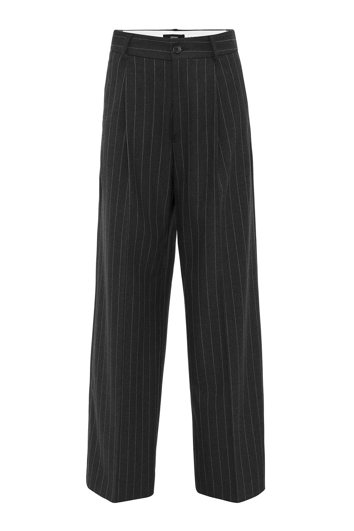Antioch Women's High-Waisted Pleated Striped Pants