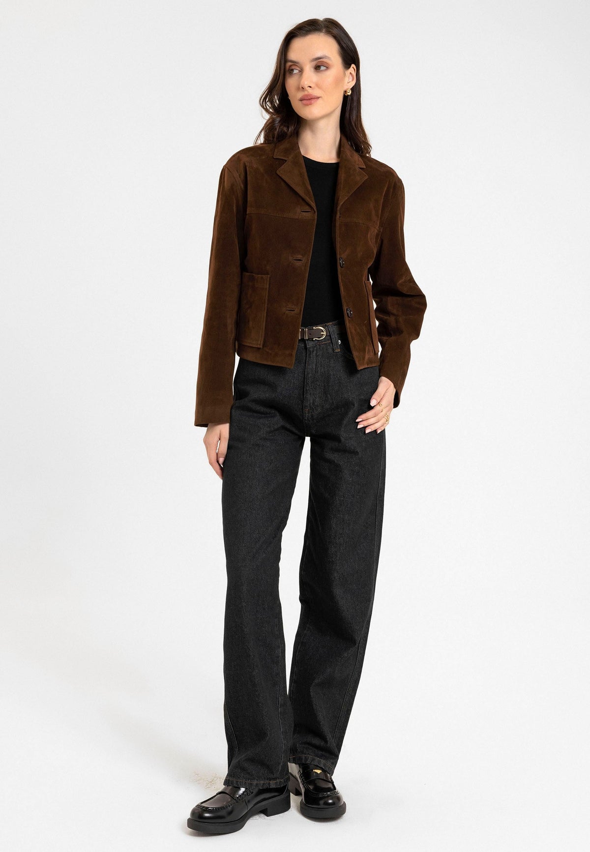 Antioch Women's Faux Suede Crop Jacket