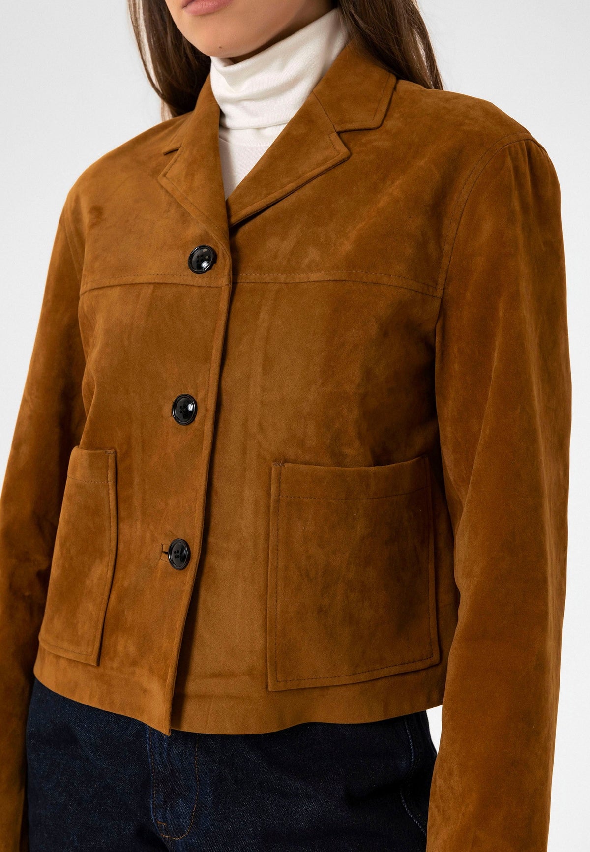 Antioch Women's Faux Suede Crop Jacket