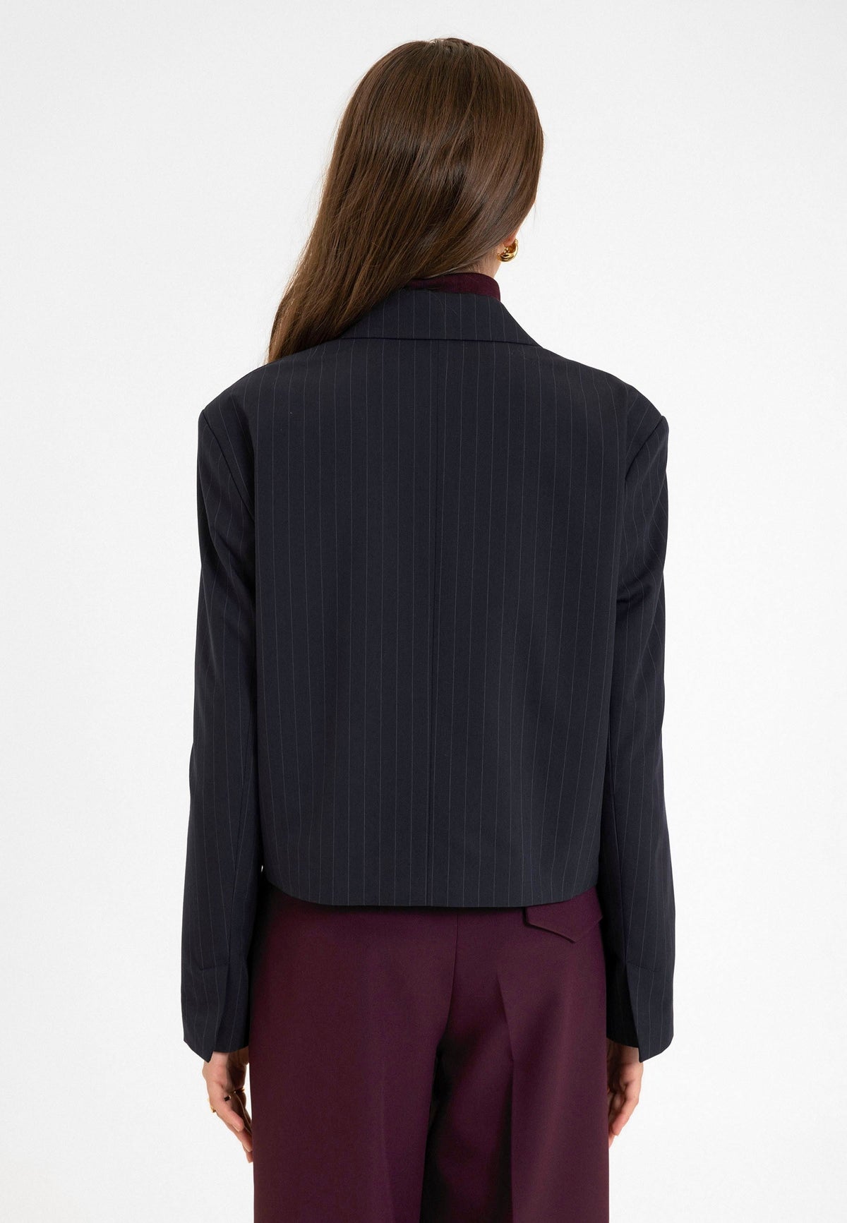 Antioch Relax Fit Buttonless Crop Women's Blazer Jacket