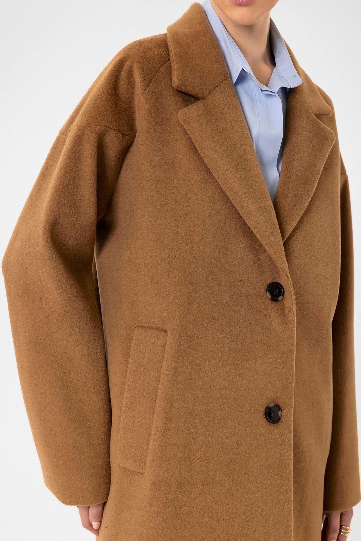 Antioch Women's Wool-Blend Textured Coat