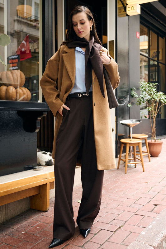 Antioch Women's Wool-Blend Textured Coat