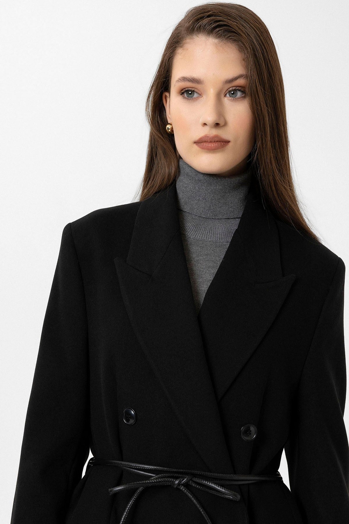 Antioch Women's Belted Double-Breasted Coat